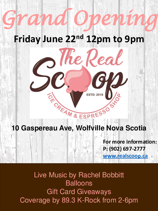 The Real Scoop Grand Opening at The Real Scoop Ice Cream & Espresso