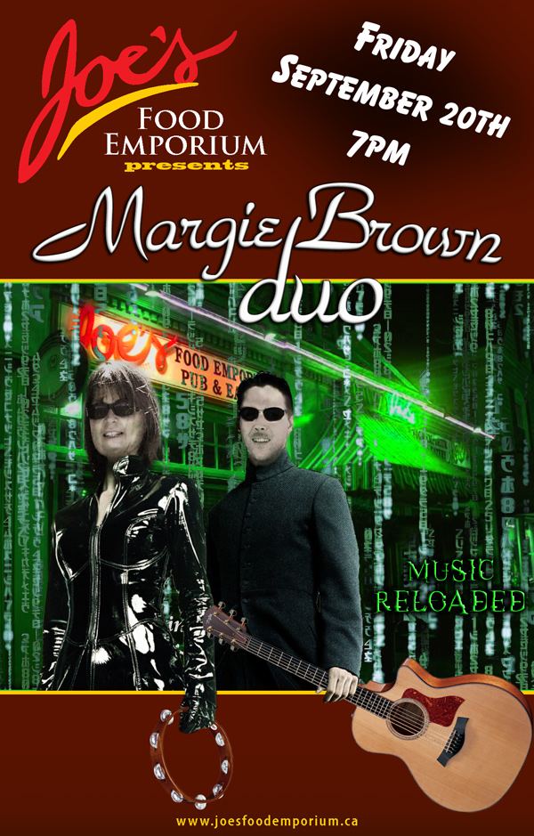Margie Brown Duo at Joe's Food Emporium, Wolfville (September 20, 2013 7pm)