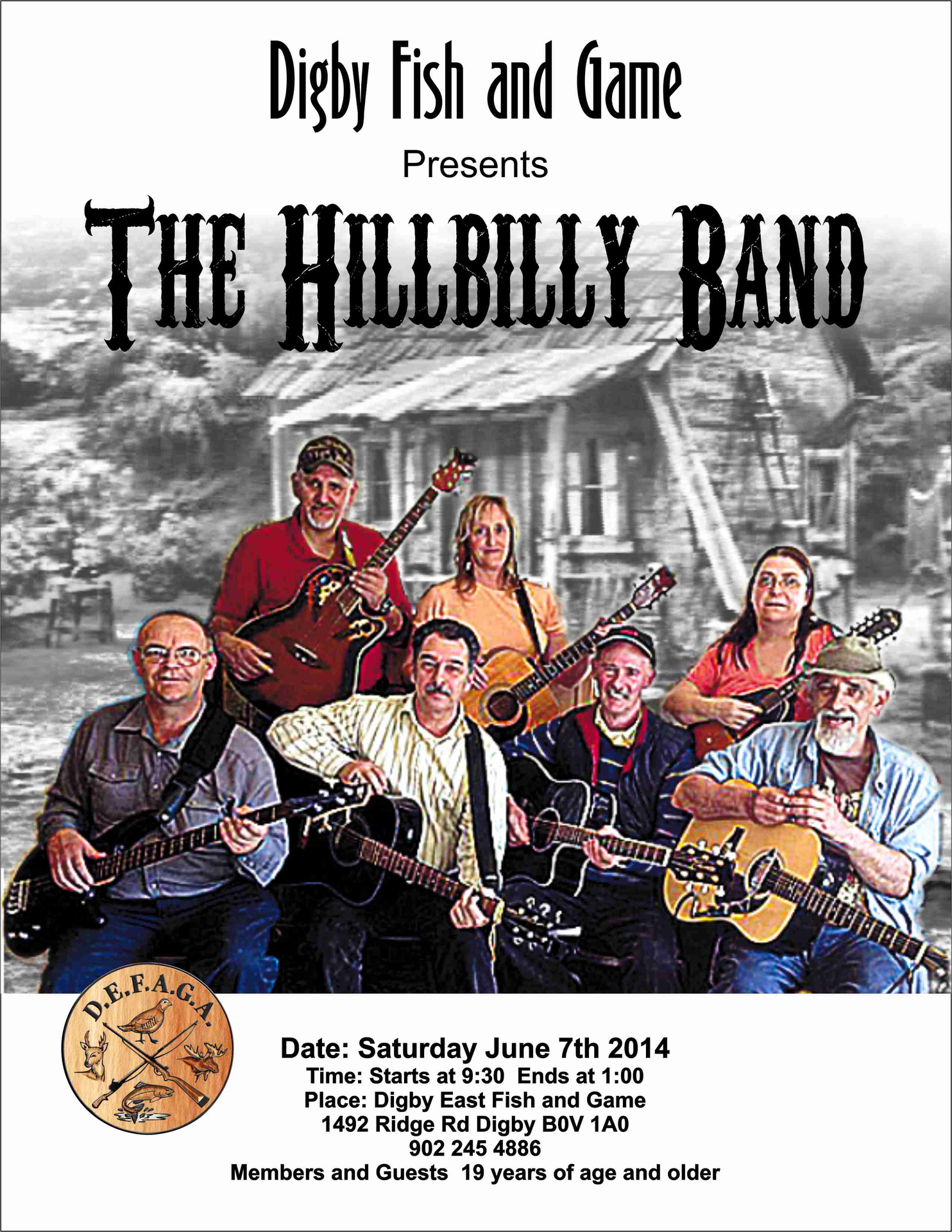 The Hillbilly Band at Digby East Fish And Game, Digby (June 7, 2014 9:30pm)