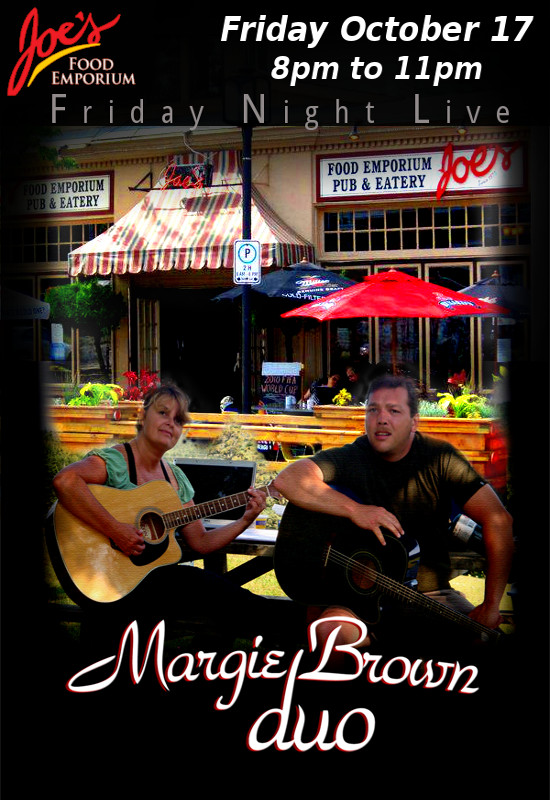 Margie Brown Duo at Joe's Food Emporium, Wolfville (October 17, 2014 8pm)