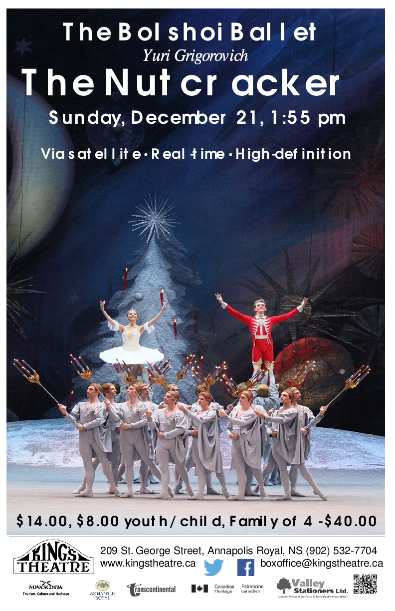 The Nutcracker the Bolshoi Ballet at Kings Theatre, Annapolis Royal