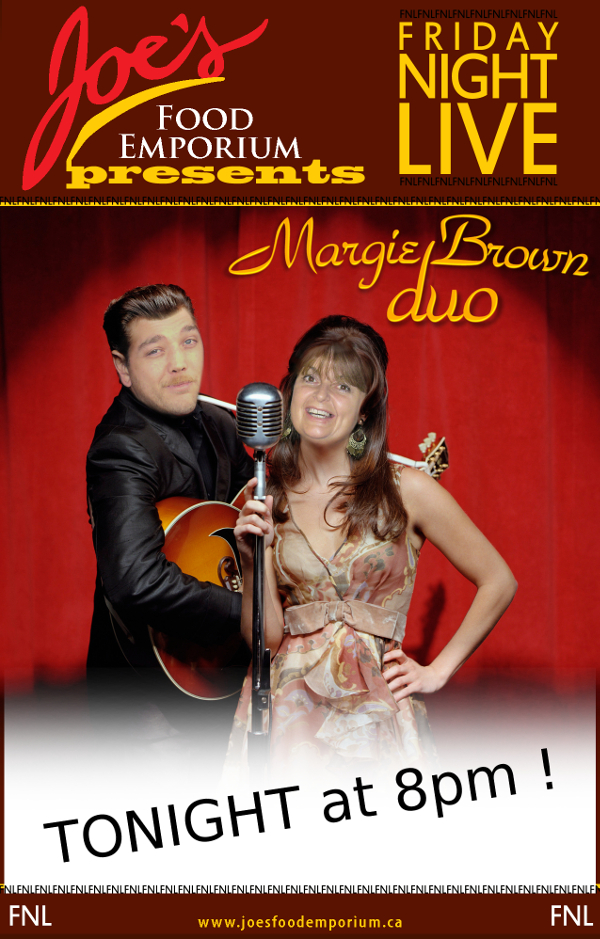 Margie Brown Duo at Joe's Food Emporium, Wolfville (December 5, 2014 7