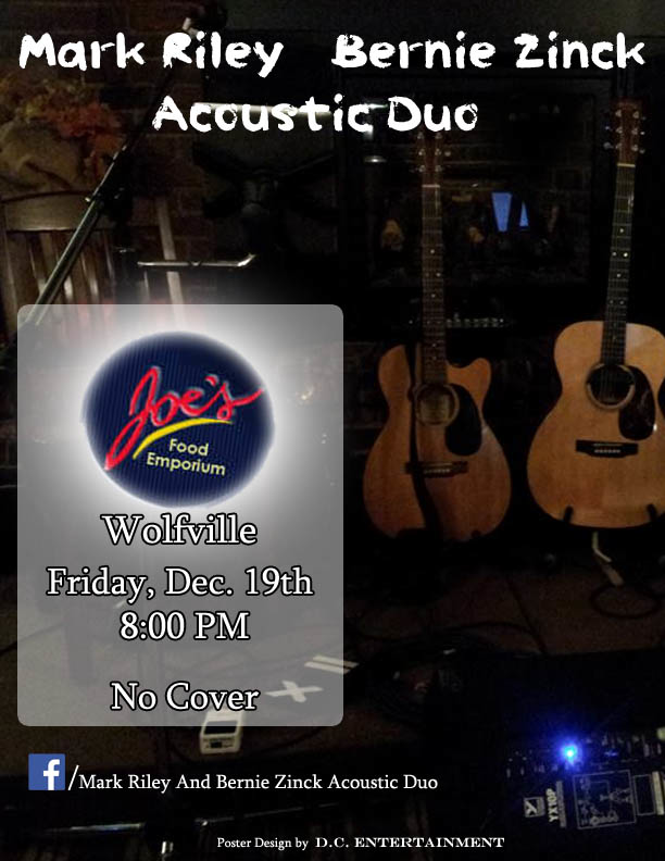 Mark Riley and Bernie Zinck Acoustic Duo at Joe's Food Emporium