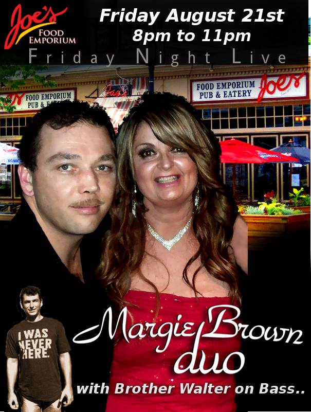 Margie Brown Duo with Brother Walter at Joe's Food Emporium, Wolfville