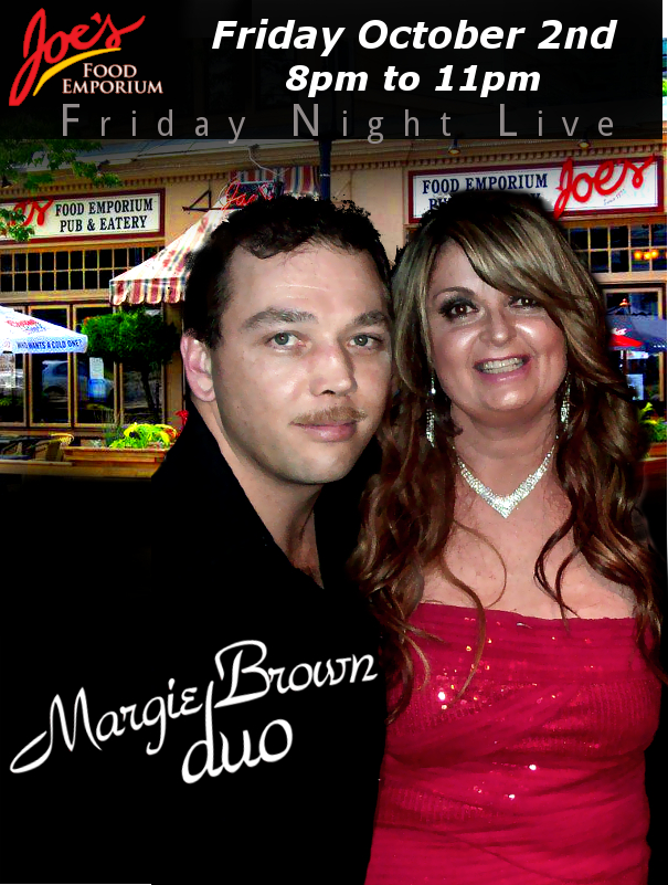 Margie Brown Duo at Joe's Food Emporium, Wolfville (October 2, 2015 8pm)