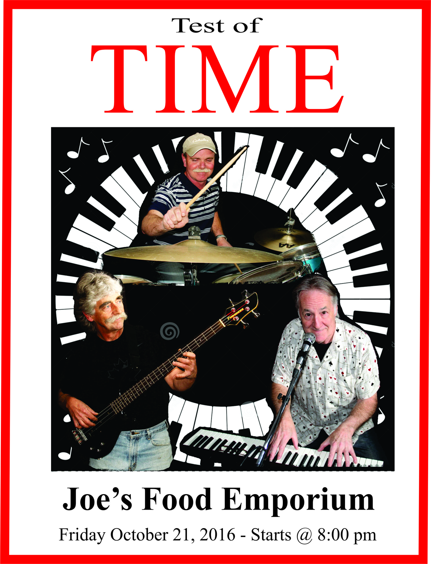Test of Time at Joe's Food Emporium, Wolfville (October 21, 2016 8pm)