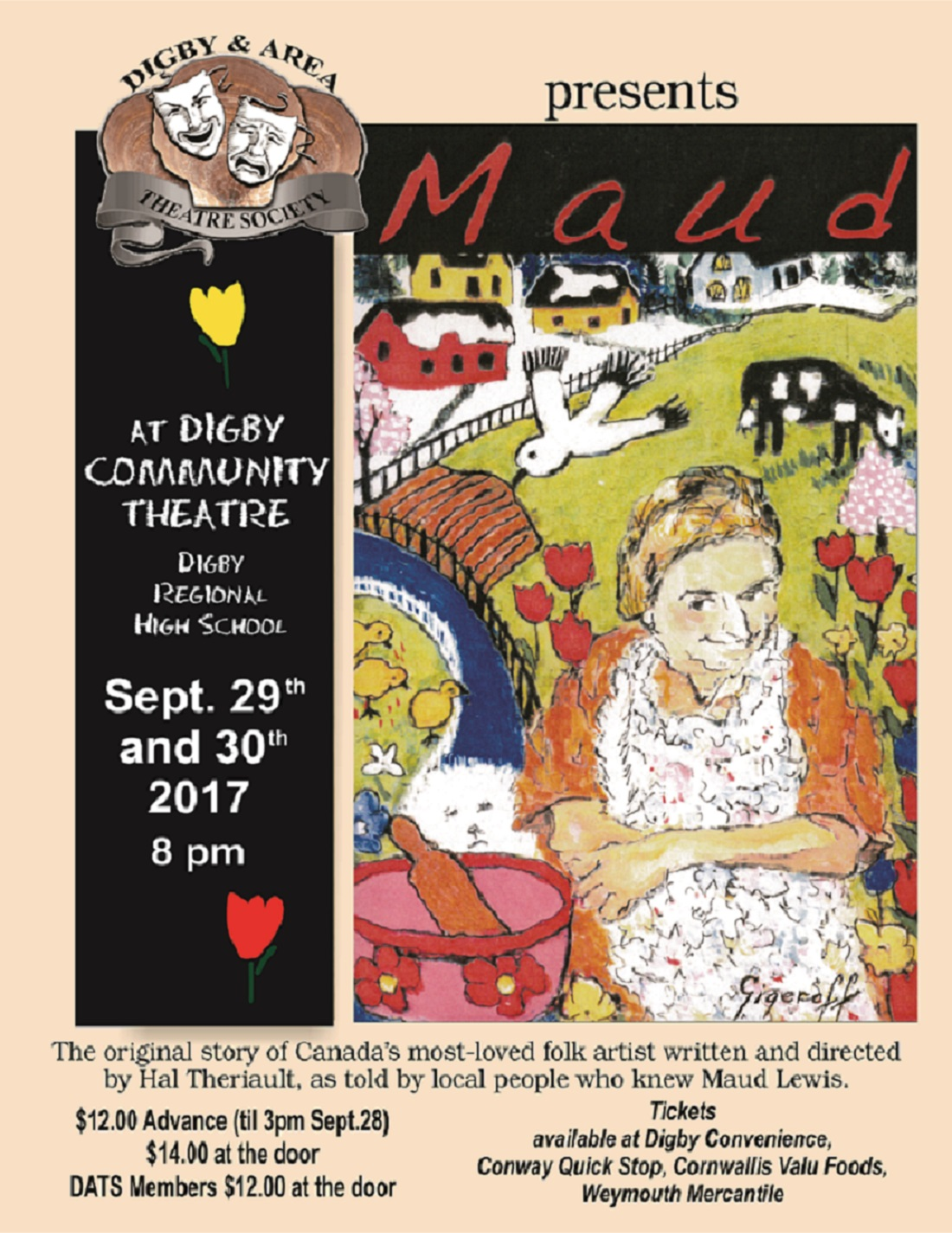 Maud at Digby Regional High School, Digby (September 30, 2017 8pm)