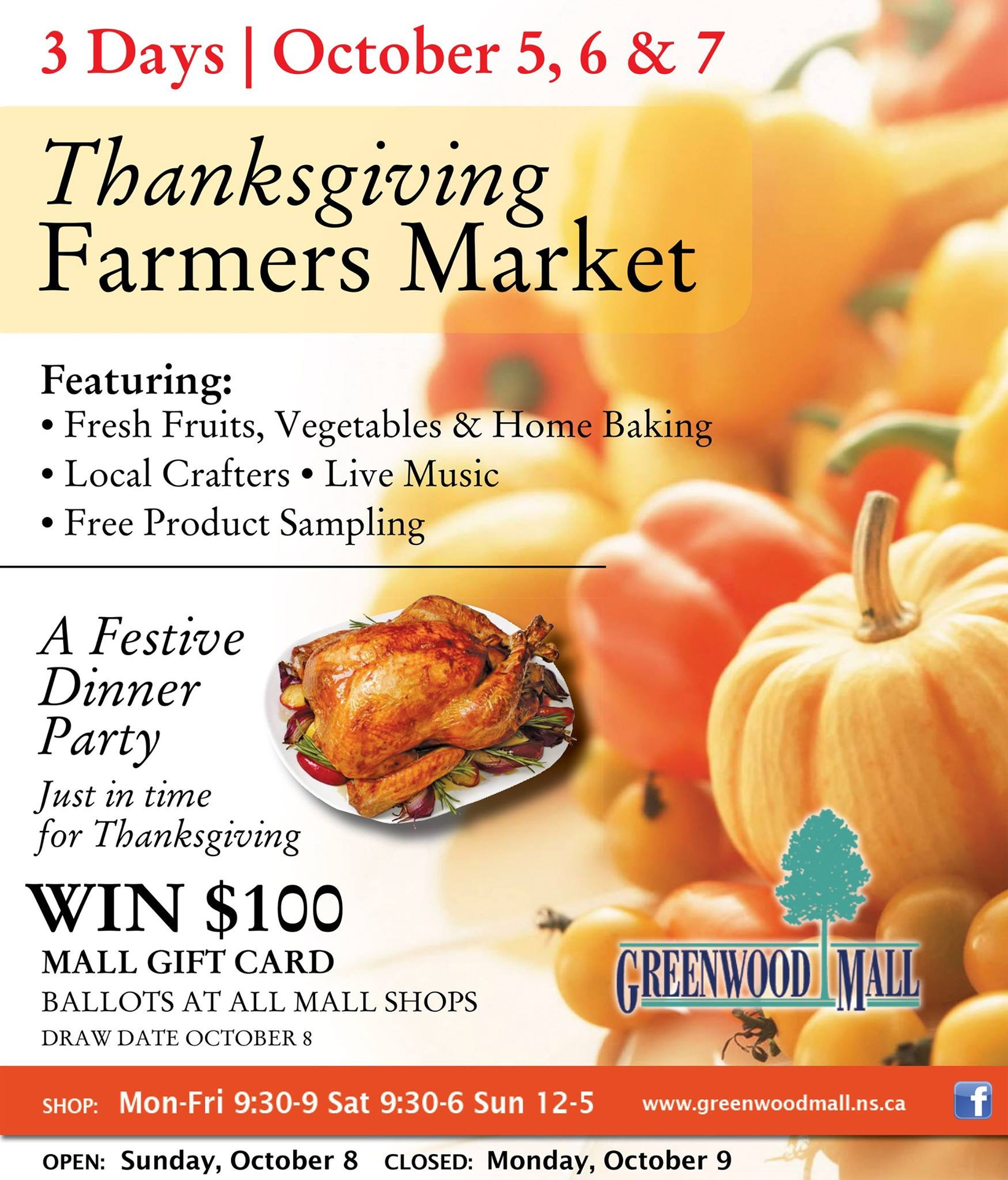 Farmer's Market at Bell, Greenwood (October 5, 2017 12pm)