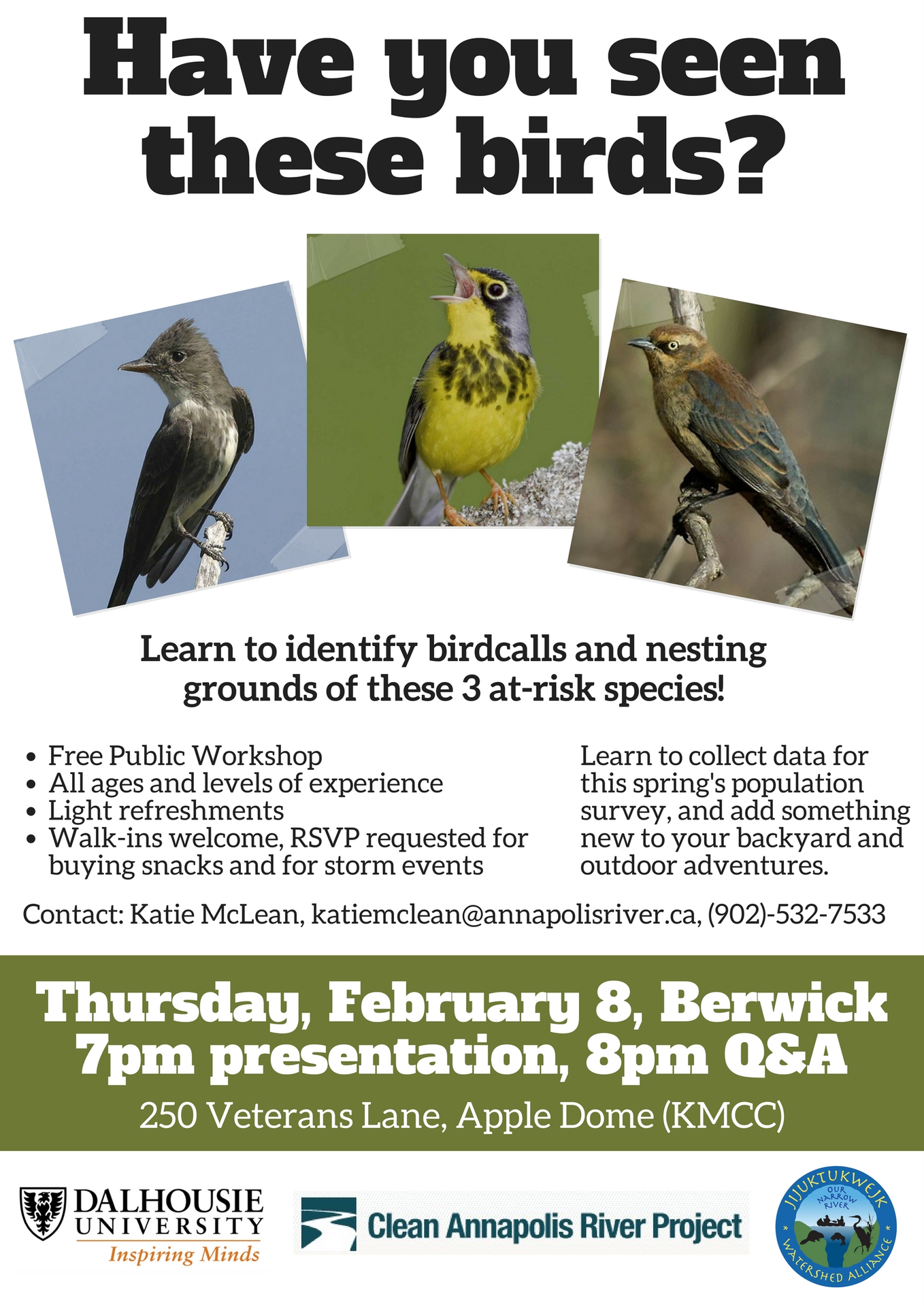 Have You Seen These Birds? at Kings Mutual Century Centre, Berwick ...