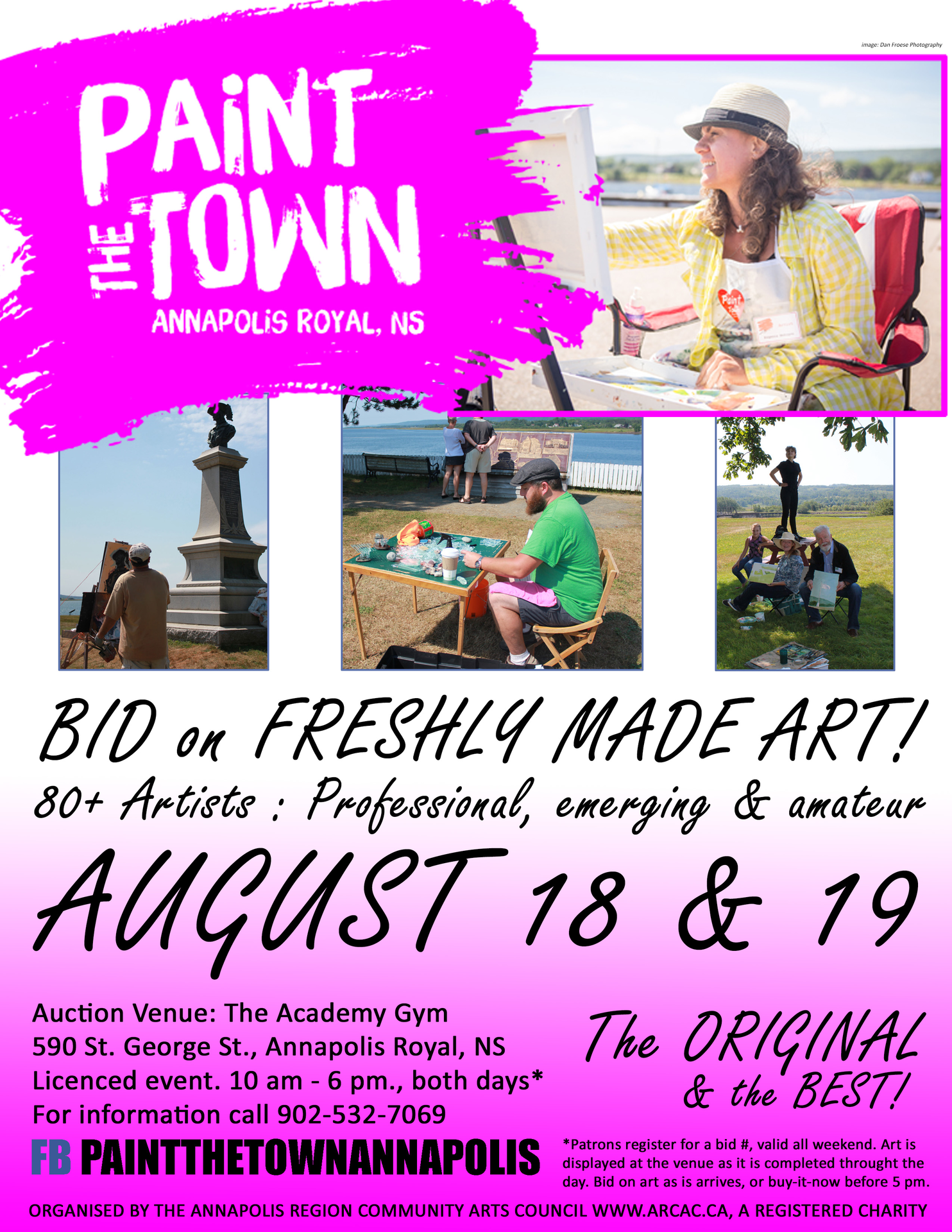 Paint the Town at ARTSPLACE, Annapolis Royal (August 19, 2018 10am)