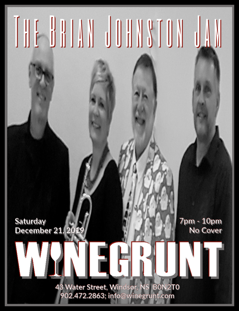 Get Festive with The Brian Johnston Jam at Winegrunt Wine Bar, Windsor
