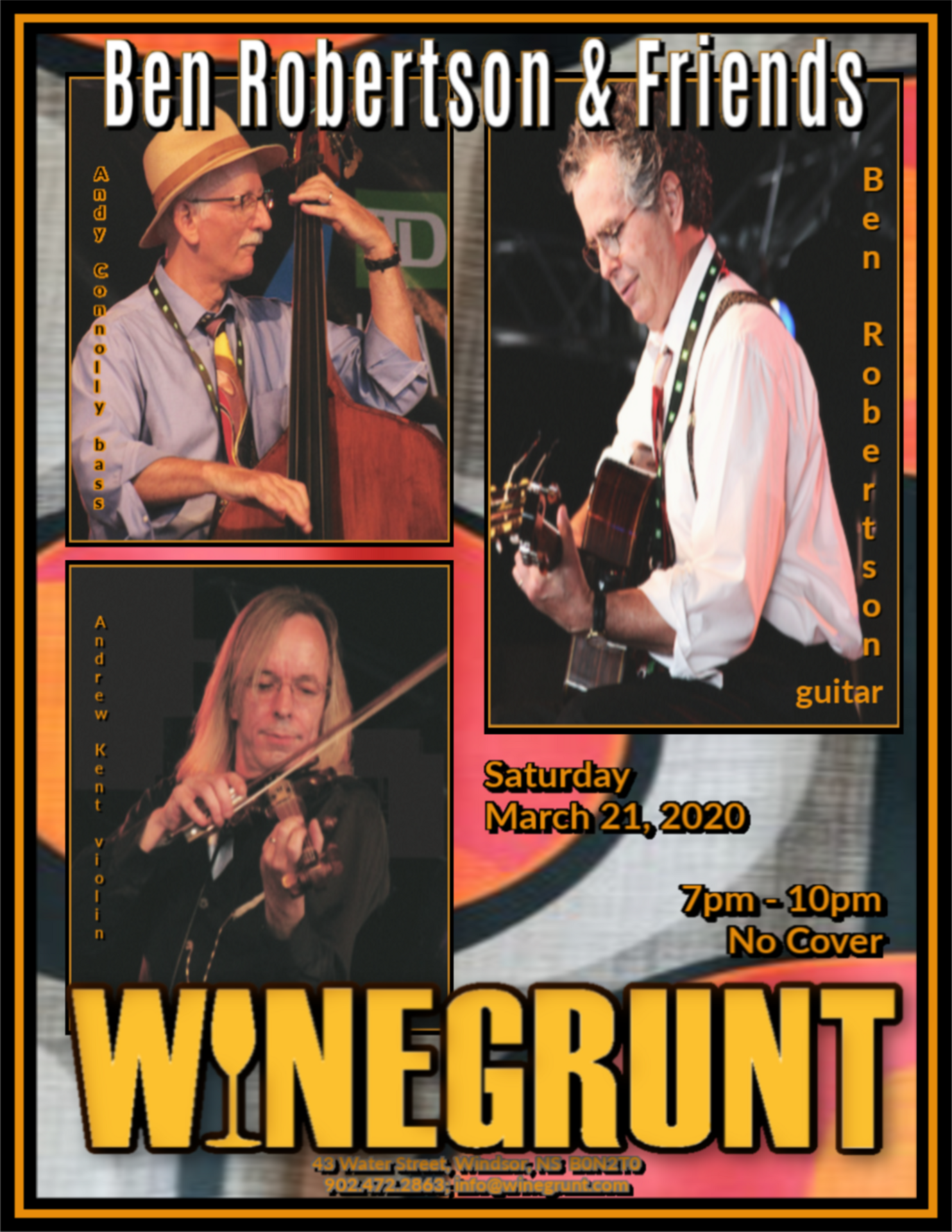 Ben Robertson & Friends get jazzy! at Winegrunt Wine Bar, Windsor ...