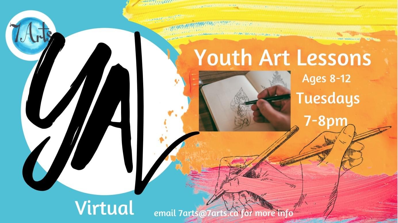 Youth Art Lessons Drawing at 7 Arts, Greenwood (February 15, 2022 7pm)