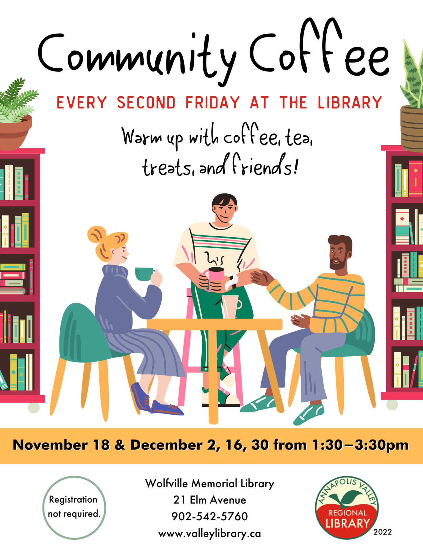 Community Coffee At Wolfville Memorial Library Wolfville December 2