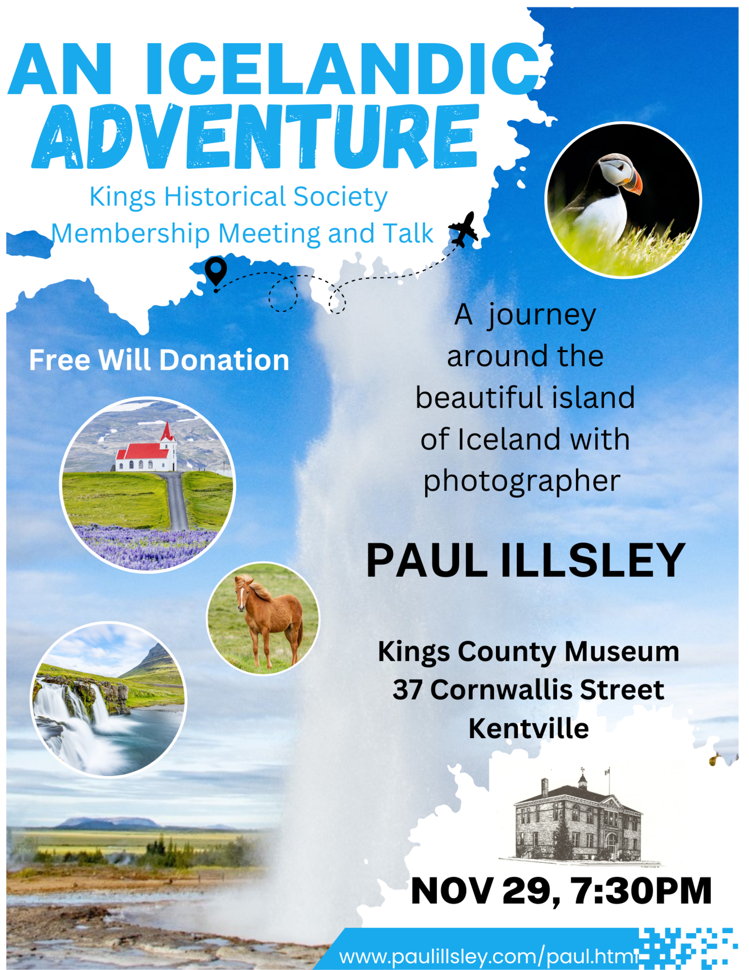 An Icelandic Adventure at Kings County Museum, Kentville (November 29