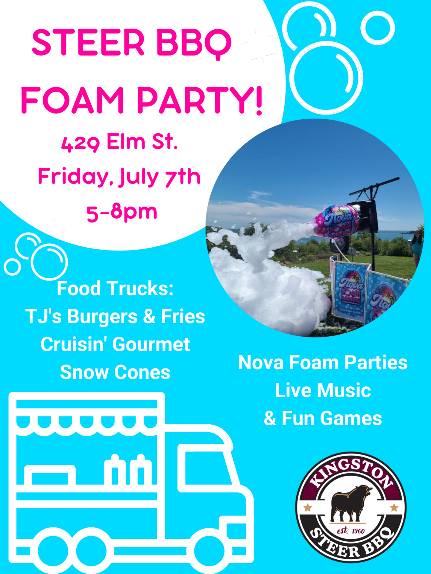 Foam Party at Credit Union Centre, Kingston (July 7, 2023 5pm)