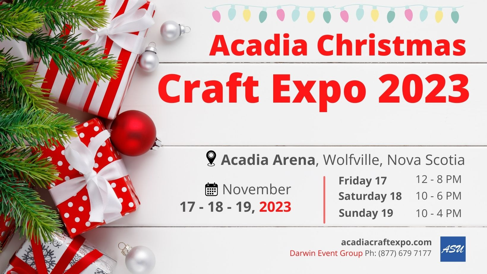 Acadia Christmas Craft Expo at Andrew H. McCain Arena, Wolfville