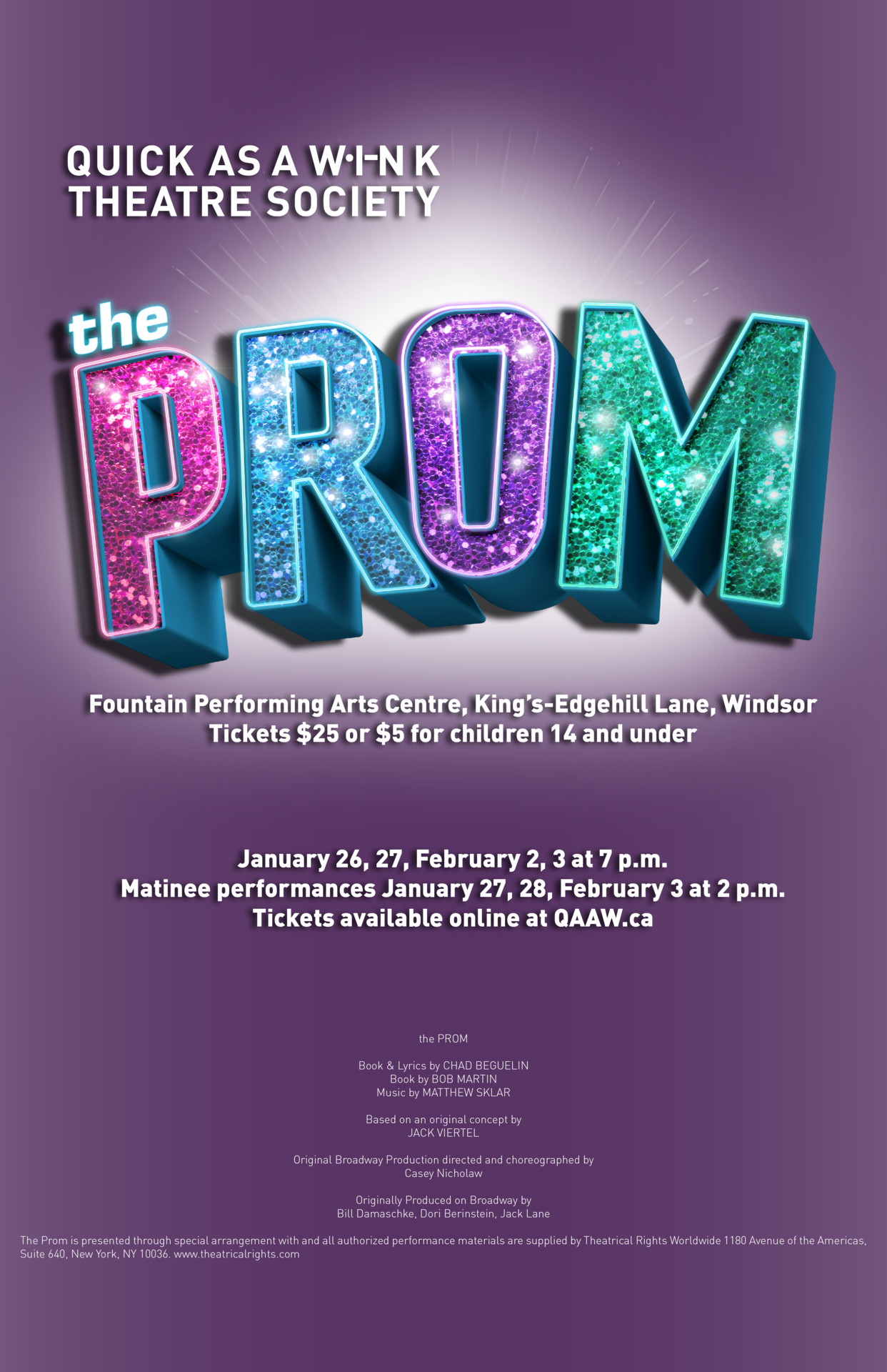 The Prom at Fountain Performing Arts Centre, Windsor (February 3, 2024 2pm)