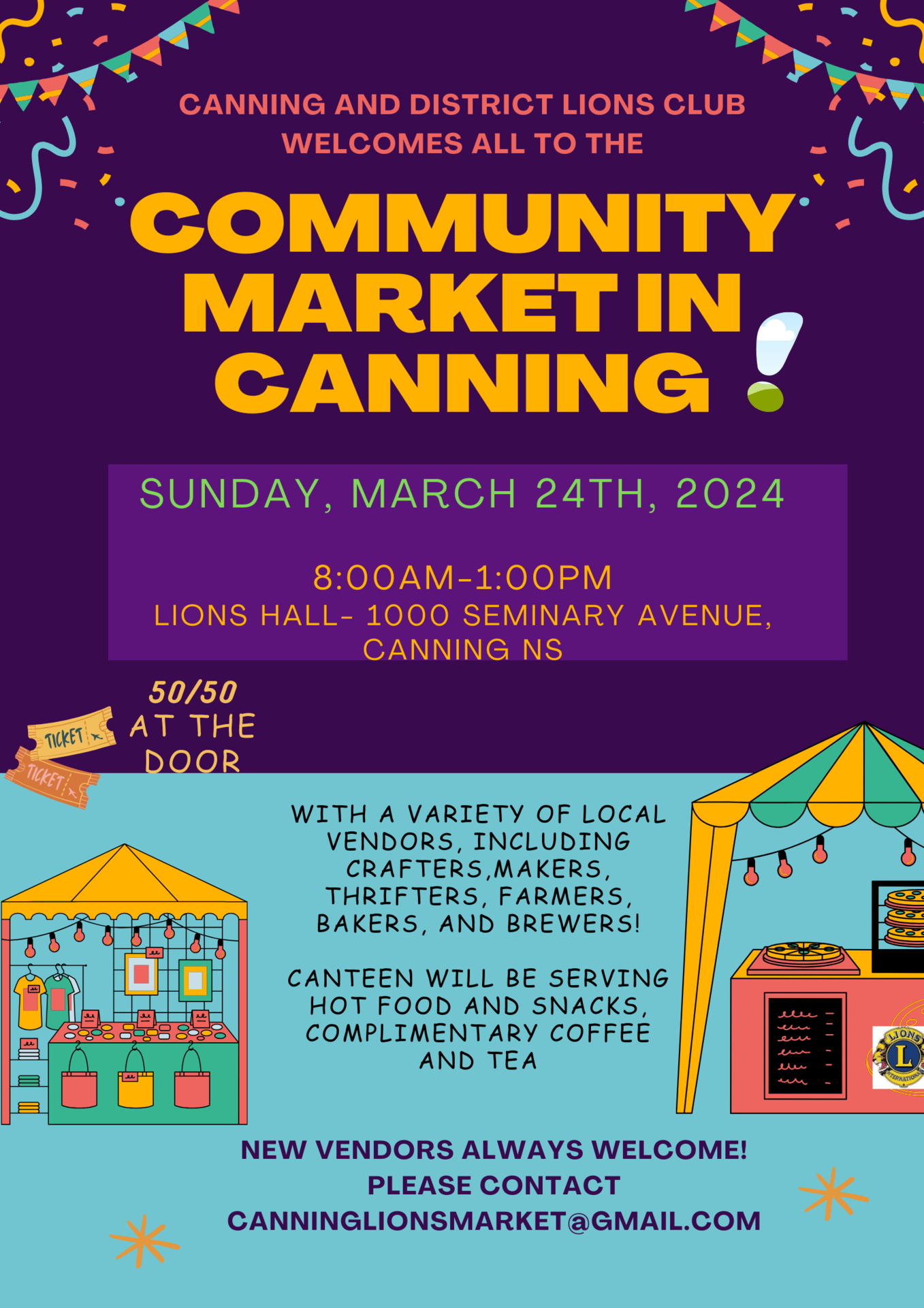 Community Market at Lions Club, Canning (March 24, 2024 8am)