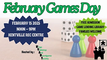 Poster for KTABS February Games Day
