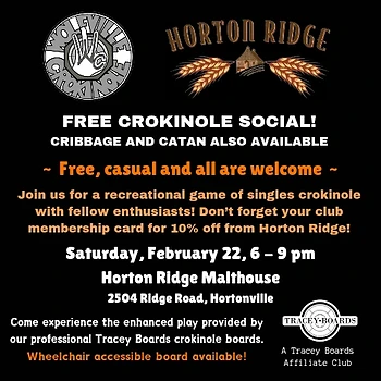 Poster for Casual Crokinole Social