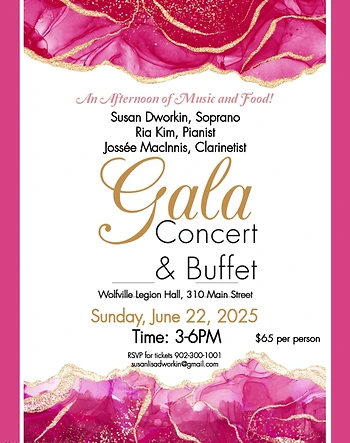 Poster for Gala Concert and Buffet
