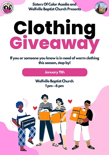 Poster for Clothing Giveaway