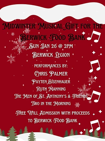 Poster for Musical Gift for Berwick Foodbank