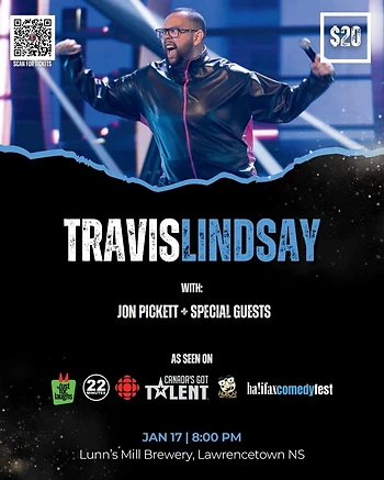 Poster for Comedy Night with Travis Lindsay & Guests