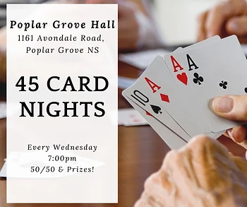 Poster for 45s Card Night