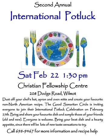 Poster for International Potluck