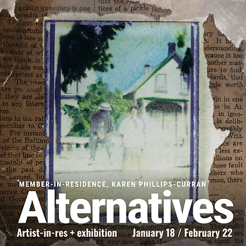 Poster for Opening / Alternatives, Karen Phillips-Curran