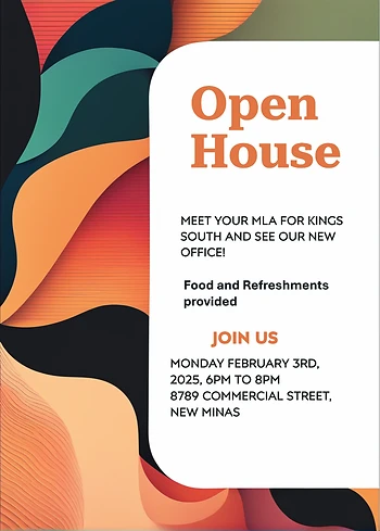 Poster for MLA Open House