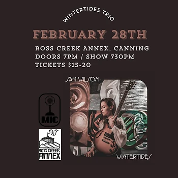 Poster for Sam Wilson Wintertides Trio