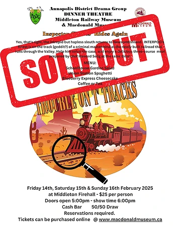 Poster for Trouble on T Tracks - Dinner Theatre (Sold Out)