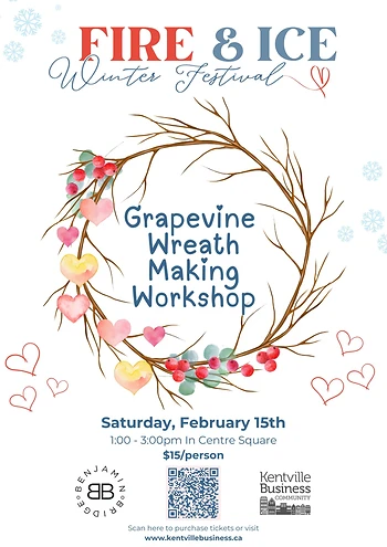 Poster for Grapevine Wreath Making Workshop