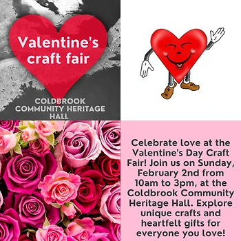 Poster for Valentine's Craft Fair