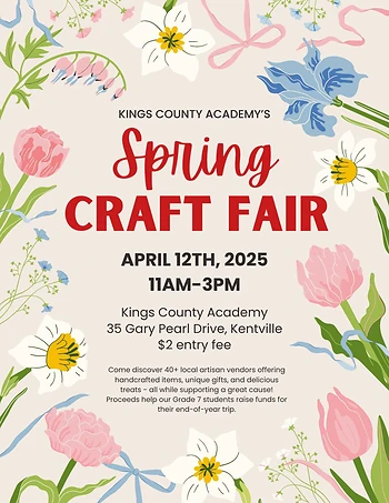 Poster for KCA Spring Craft Fair