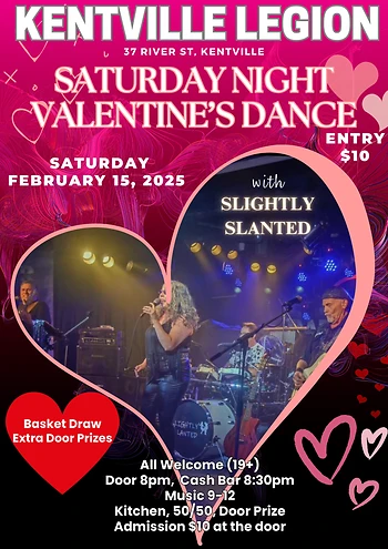 Poster for Valentine's Dance with Slightly Slanted