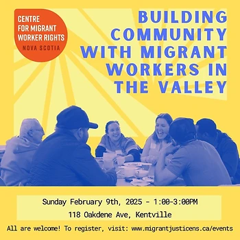 Poster for Building Community with Migrant Workers in the Valley