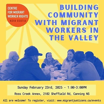 Poster for Building Community with Migrant Workers in the Valley