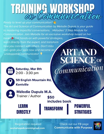 Poster for Communication Training