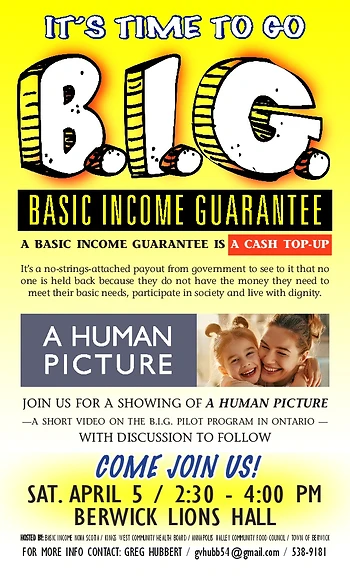 Poster for BIG Documentary & Discussion