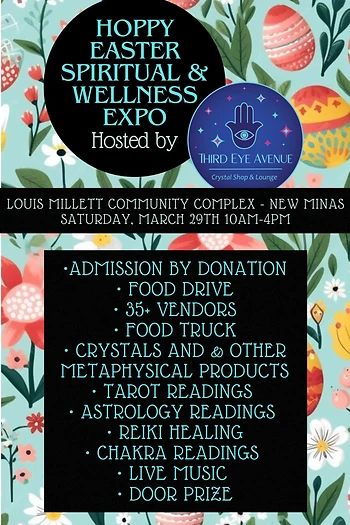 Poster for Hoppy Easter Spiritual & Wellness Expo