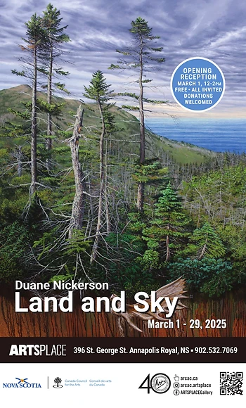 Poster for Opening / Land and Sky, Duane Nickerson