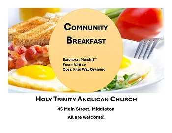 Poster for Community Breakfast