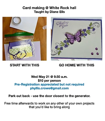 Poster for Card Making & Makers Meet