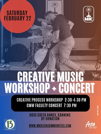 Poster for Creative Music Workshop and Concert