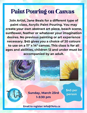 Poster for Paint Pouring on Canvas