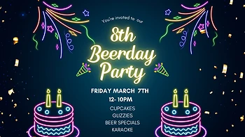 Poster for 8th BEERDAY Party